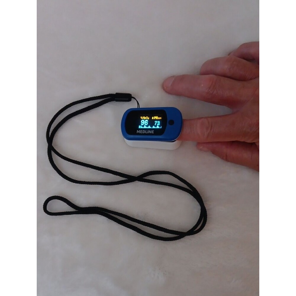 MEDLINE Blue & White Fingertip Pulse Oximeter